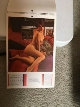 1968 Playboy Calendar Centerfold Calendar 12 Months Nudes 2