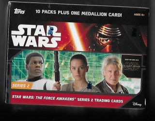 2016 Topps Star Wars The Force Awakens Series 2 10 Pack Box Factory