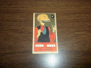 The Gumps Card 18 Sugar Daddy Comic Strip Character 1949 - 1953? U.  S.