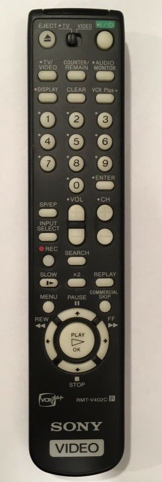 Sony Rmt - V402c Rmt - V307a Rmt - V266a Rmt - V266b Video Remote Control