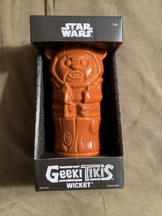 Star Wars Wicket Geeki Tikis Tiki Mug Disney Low Ship Rare