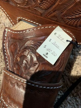 Rogers Boots Leather Cowboy Gun Holster Belt 40 2