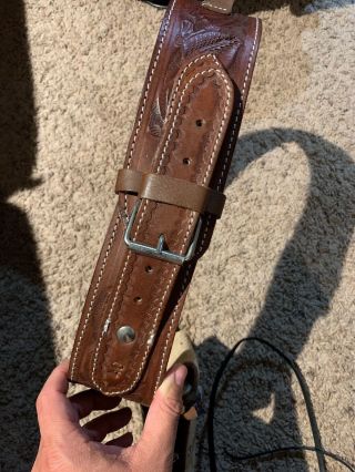 Rogers Boots Leather Cowboy Gun Holster Belt 40 3