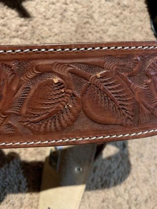 Rogers Boots Leather Cowboy Gun Holster Belt 40 5
