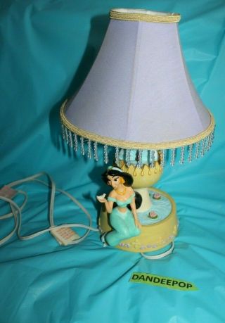 Walt Disney Princess Jasmine Aladdin Hampton Bays Table Room Lamp With Shade