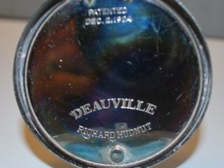 Vintage Richard Hudnut Deauville Compact,  Patented Dec 2 1924 Silver