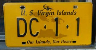 Virgin Islands Dealer License Plate - Saint Croix Number 1