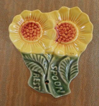 Vintage Yellow Double Flower Daisy Mum Spoon Res