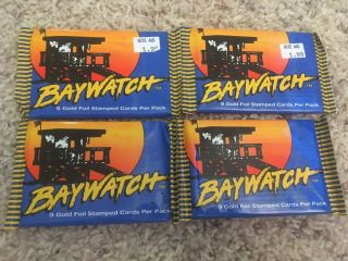1995 Sports Time Baywatch Trading Cards Pack X10