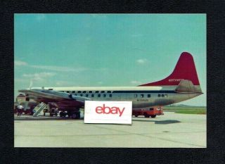 Northwest Orient Airlines Lockheed Electra N134us At Atlanta Airport Postcard