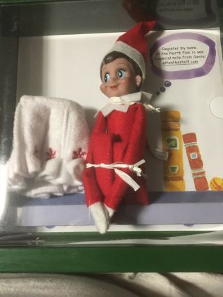 The Elf On The Shelf Set - Girl With Blue Eyes,  With Skirt.