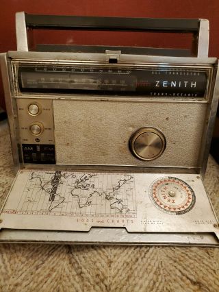 Vintage Zenith Royal Trans - Oceanic Royal 3000 - 1 Transistor Radio Lw,  Am,  Fm Sw