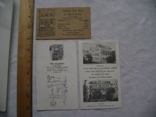 3 Small Advertisements From Charleston,  Sc - Colonial Guest Home; Cabbage Row Shop