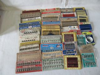 46 Vintage Hooks And Eyes On Cards