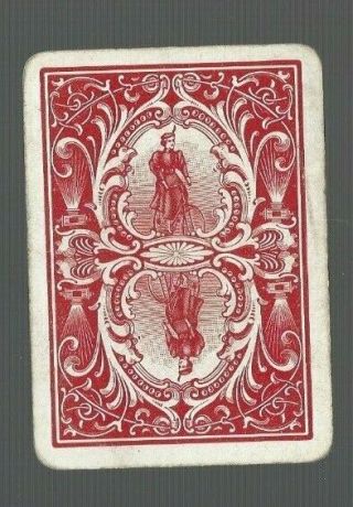 Swap Playing Cards 1 Vint Wide U.  S Lady Riding Her Bicycle Great Art.  20 Bic