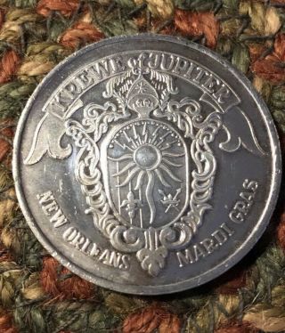 Silver Krewe Of Jupiter 1970 Mardi Gras.  999 Fs Orleans Coin