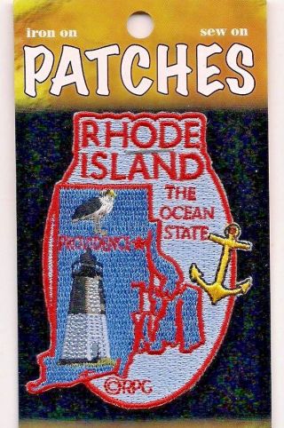 State Of Rhode Island Souvenir Patch The Ocean State Providence