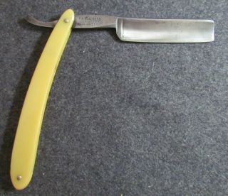 Vintage Tonsorial Gem F A Clauberg York Made In Germany Straight Razor 5/8 "