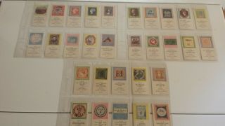 Cigarette/trade/cards.  Twinings Tea.  Rare Stamps 1st.  (1960).  Complete Set Of 30