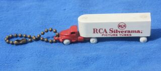 1950s Rca Silverama Tv Picture Tubes Advertising Truck Keychain