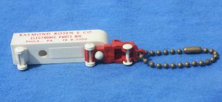 1950s RCA SILVERAMA TV Picture Tubes Advertising Truck Keychain 2