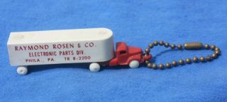 1950s RCA SILVERAMA TV Picture Tubes Advertising Truck Keychain 3
