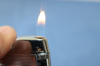 VINTAGE  RONSON  VARAFLAME SNUFFERLESS GAS LIGHTER - MADE IN FRANCE 6