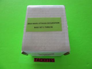2015 Mars Attacks Occupation 81 Card Base Set