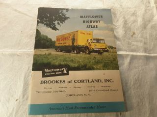 Vintage Mayflower Moving Highway Atlas Brookes Of Cortland