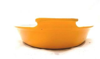 Vintage Le Crueset Cast Iron Enameled Orange Baking Dish/Pan 32 Made In France 2