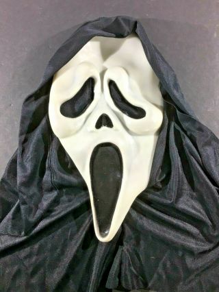 Scream Mask Hooded Ghostface Halloween Costume Horror Cosplay Scary Grim Reaper