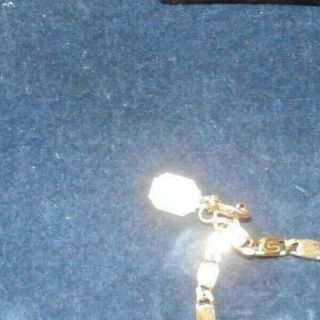 Vintage 12K Gold Filled Religious Virgin Mary Charm Bracelet S Links WOW 4