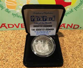 Rare Park Pack Limited Edition Haunted Mansion Steel Coin 1/12 W/