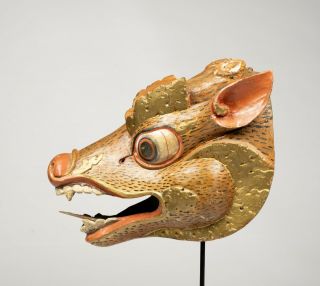 Expressive Boar Mask - Indonesia Bali - Painted 5