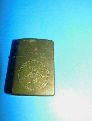 Vintage Zippo Lighter Dwight D.  Eisenhower Solid Brass