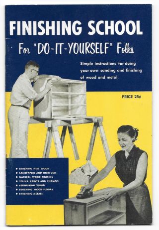 Vintage 1955 Behr - Manning Finishing School For Do It Yourself Folks Booklet