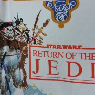 Star Wars Return of the Jedi 1983 Bed Spread Graphic Print Darth Vader C3PO R2D2 2
