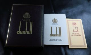 Swiss Dunhill Men Watch Lighter Empty Box Case /w Book
