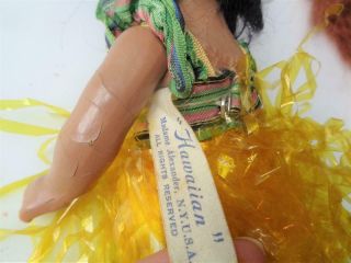 Rare Madame Alexander Little Betty HAWAIIAN Doll Dark Skin Hawaii Hula VINTAGE 5