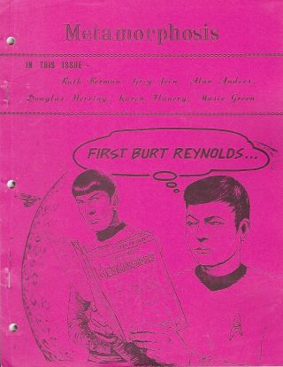 Star Trek Tos Vintage Gen Fanzine Metamorphosis 1 1973