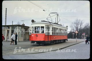Z Slide - Vienna Austria 4208 Trolley Tram Electric Scene Mar 1968