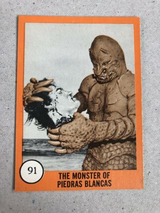 1961 Nu - Cards Horror Monsters Series 2 91 The Monster Of Piedras Blancas