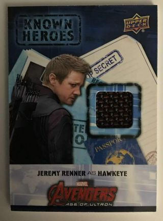 Captain America Civil War Known Heroes Memorabilia Relic Kh - Hw Hawkeye Renner