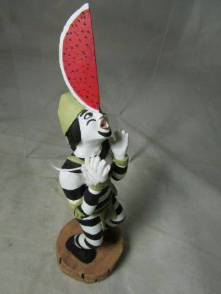 Vintage Koshari Clown Kachina Figurine Pueblo Indian balancing Watermelon nose 2