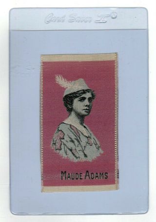 Maude Adams As Peter Pan On 1912 Tobacco Silk Mauve Background