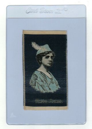 Maude Adams As Peter Pan On 1912 Tobacco Silk Dark Blue Background