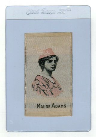 Maude Adams As Peter Pan On 1912 Tobacco Silk White Background Pink Costume