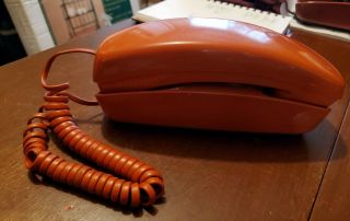 Vintage Western Electric Slimline Phone Burnt Orange