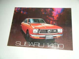Vintage 1970s? Subaru 1400 Car Dealers Sales Brochure