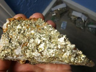 13.  15 Oz Gold And Silver Ore Vein Pc Rare Chalcopyrite Au Ag,